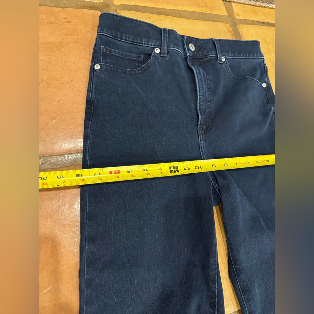 Express slim super high rise size 10 dark wash like new - Picture 7 of 11